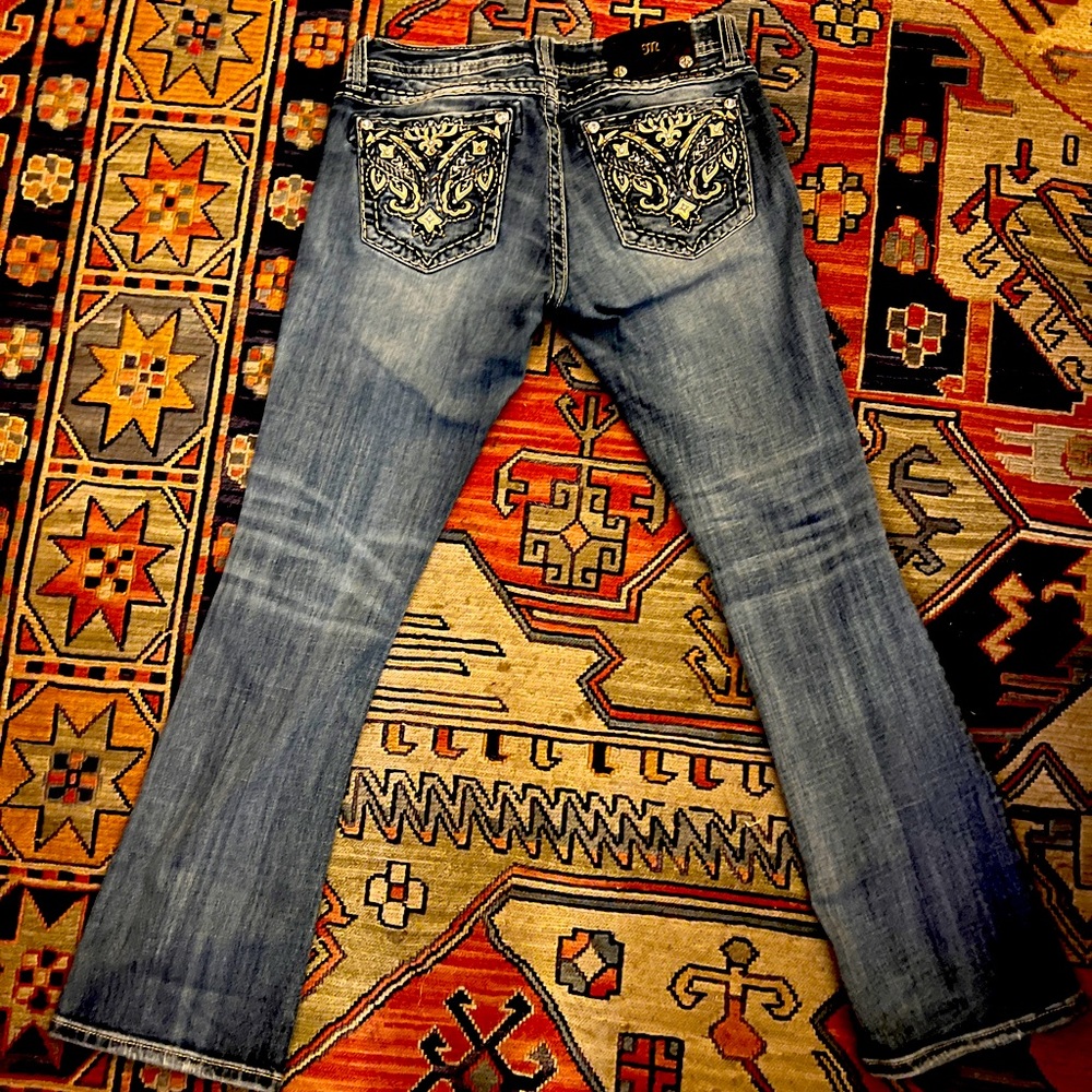 MISS ME gorgeous rare Bootcut Jeans Sz 29 y2k low rise flare